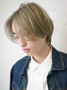 メンズ韓国風センターパート3